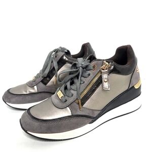 XTI Gray Invisible Wedge Sneakers Women's Size Euro 40